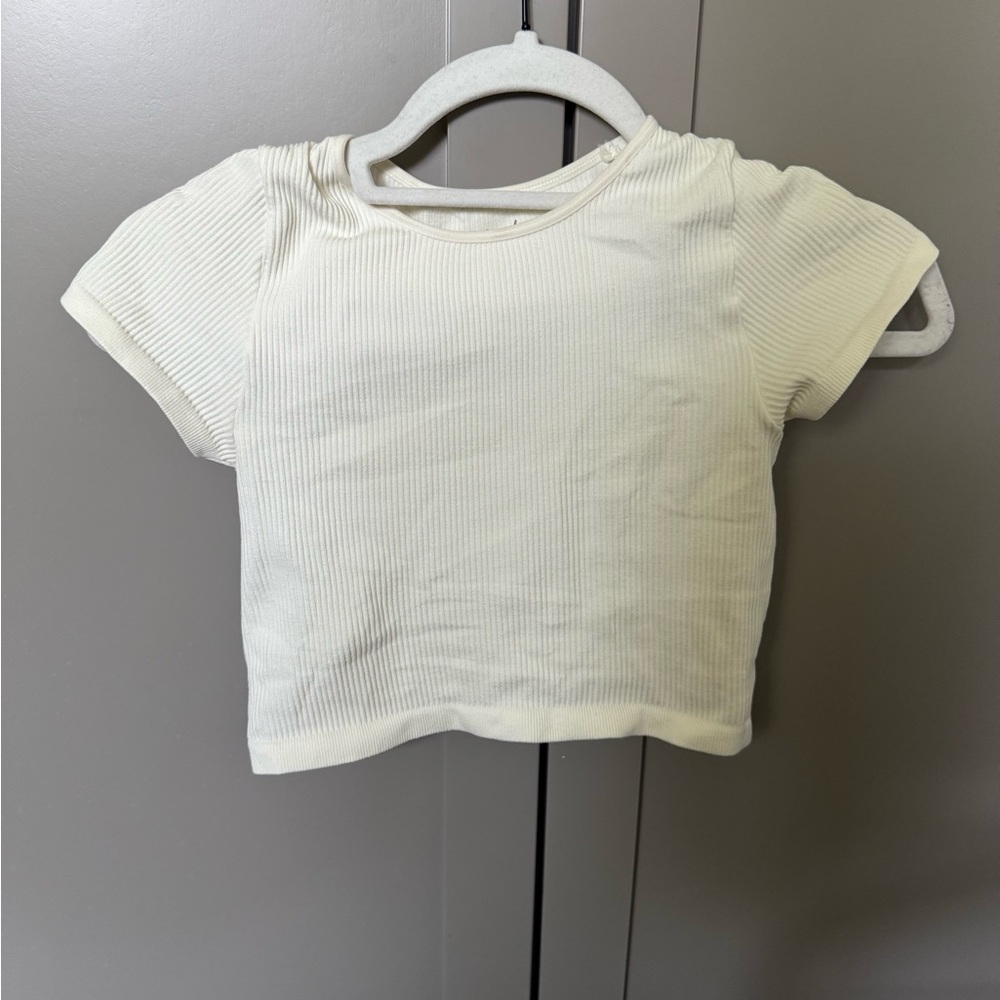 Urban outfitters out from under seamless ribbed everyday tee in white